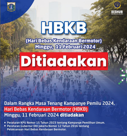 Penyelenggaraan Hari Bebas Kendaraan Bermotor (HBKB)